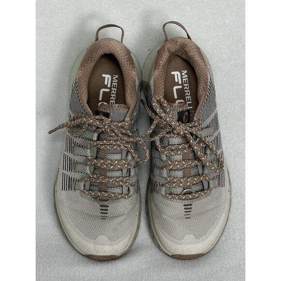 Merrell Agility Peak 4 Trail Beige Running Shoes Women's Size 6.5 Moonbeam EUC - Picture 2 of 10